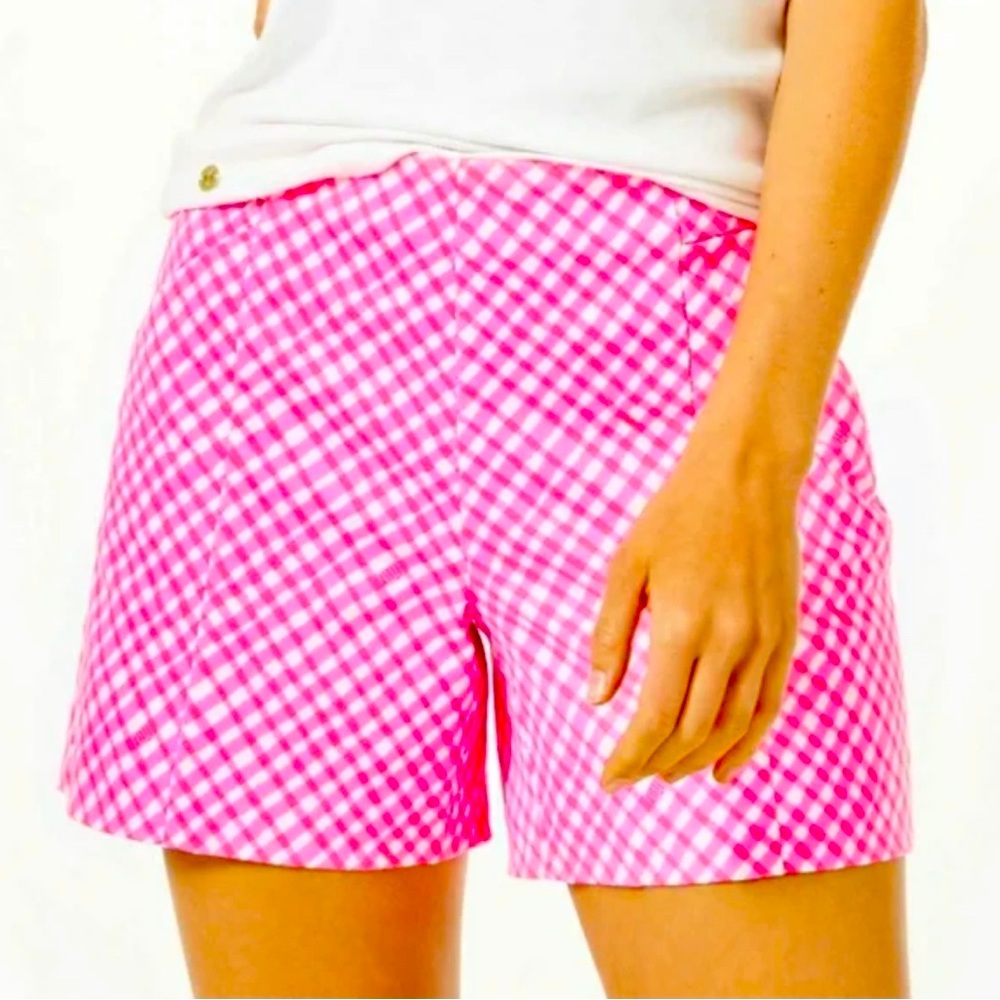 NWOT Lilly Pulitzer Arabeth Stretch Shorts Sz 6 in Love Potion Pink
